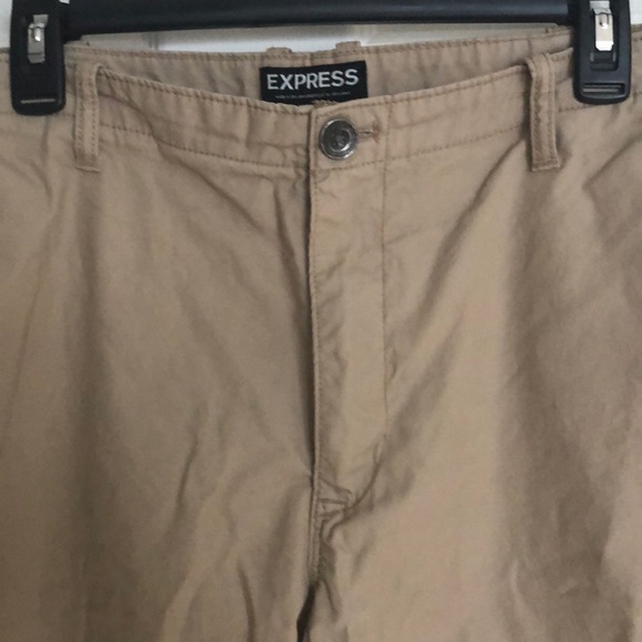 Express Khaki Cargo Shorts - Picture 2 of 7